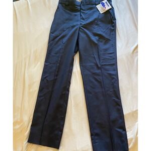 NEW BLAUER 8950 Men's 36 Polyester Rayon Gabardine Trousers Pants Navy USA